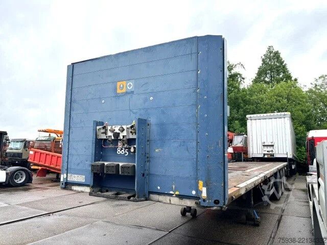 Plateau de chargement Schmitz Cargobull SCS 24/L 3-AXLE FLATBED TRAILER (DRUM BRALES / ...