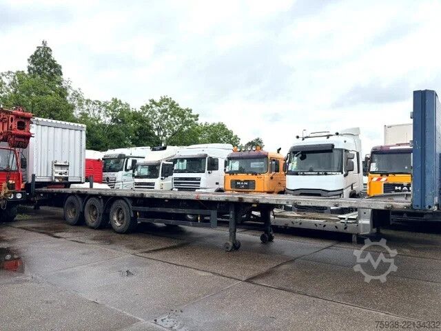 Plateau de chargement Schmitz Cargobull SCS 24/L 3-AXLE FLATBED TRAILER (DRUM BRALES / ...