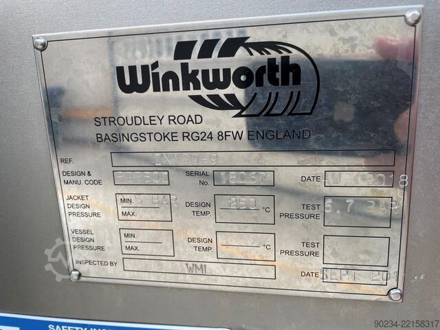 190 liter Winkworth Type ZX190-9 roestvrijstalen mixer/extruder WINKWORTH ZX190-9