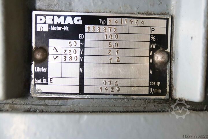 Dişli motor 5 kW 60 rpm DEMAG Lotze 24/14K4