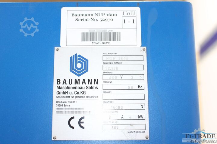 Pælehejs - Stabelhejs Baumann NUP 1600