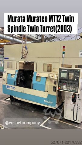 Çift milli, çift taretli CNC torna tezgahı Muratec MT-12m