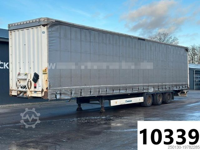 Naczepa otwarta z plandeką KRONE SD Pritsche + Plane Edscha-Verdeck Mega