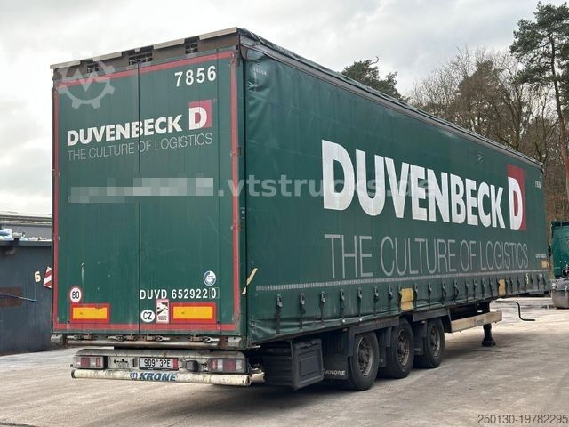 Open oplegger met zeil KRONE SD Pritsche + Plane Edscha-Verdeck Mega