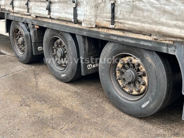 Semi-reboque aberto com lona KRONE SD Pritsche + Plane Edscha-Verdeck Mega
