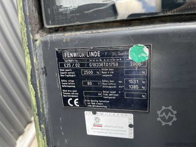 Carretilla eléctrica de 4 ruedas Linde E25-02