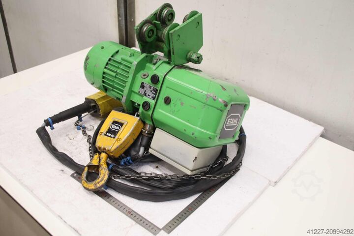 Kædetalje med løbekat, løftekapacitet 500 kg Stahl T 302 L