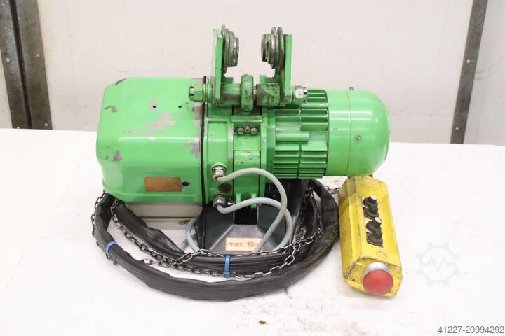 Kædetalje med løbekat, løftekapacitet 500 kg Stahl T 302 L