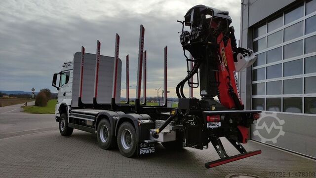 Hout transport MAN TGS 33.520 6x6 BL RADSTAND 3900  EPSILON