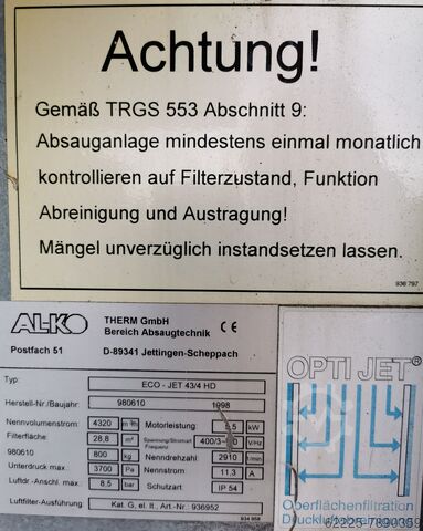 Extractor de serradura, extracção de pó ALKO AL-KO ECO JET 43/4 HD