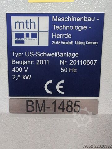 Sistema de soldadura US con USV 20L mth ultraschalltechnologie Gmbh US Schweißanlage