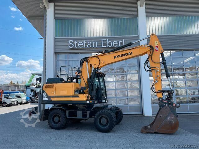 Gravemaskine på hjul Hyundai HW 180 / 6.102h / Tieflöffel / OQ70/55 / Klima