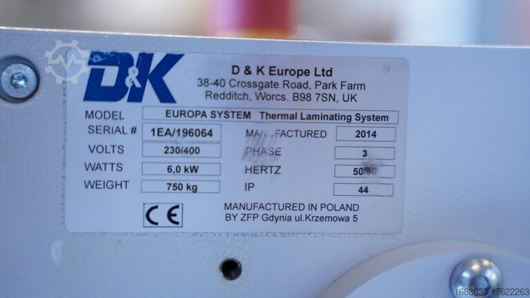 Lamineermachine D&K Europa Digital