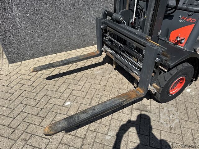 Linde H20D-02/600 Duplo 345 con traslatore laterale / posizionatore forche / aria condizionata, 2018 LINDE H20D-02/600 Duplo 345 Sideshift /  Vorkversteller / Airco 2018 VW Diesel 6240uur