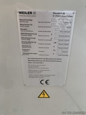 Parallelle draaibank WEILER Praktikant 160 B