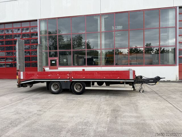 Remorcă cu platformă joasă  tt  19 t Tandemtieflader