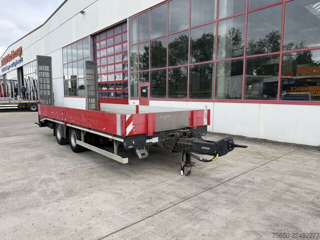 Remorcă cu platformă joasă  tt  19 t Tandemtieflader