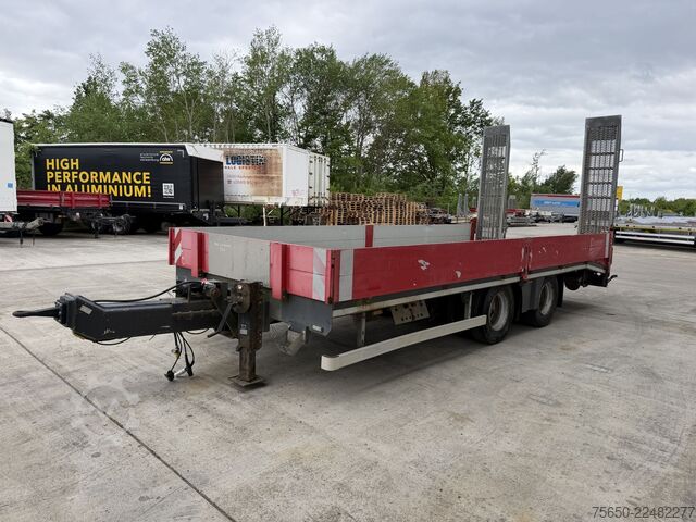 Remorcă cu platformă joasă  tt  19 t Tandemtieflader