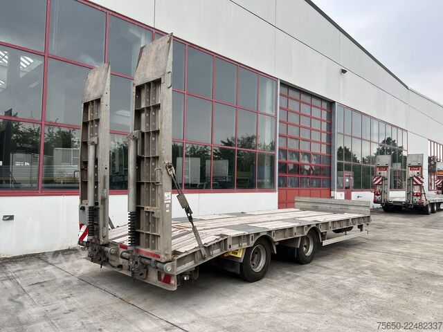 Remorcă cu platformă joasă Humbaur HBTZ  21 t Tandemtieflader