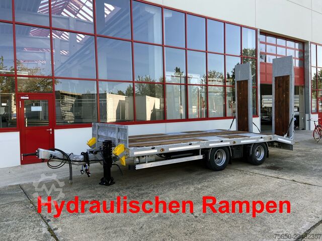 Remorcă cu platformă joasă Möslein TT21-6,5 hydr  21 t Tandemtieflader, hydr. Rampen, NEU