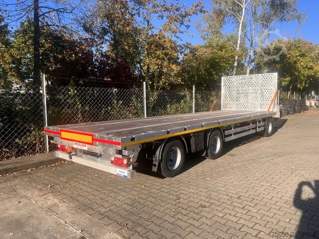 Open aanhangwagen Möslein T 3 Plato 10,5 m  3 Achs Jumbo- Plato- Anhänger 10,50 m, Mega