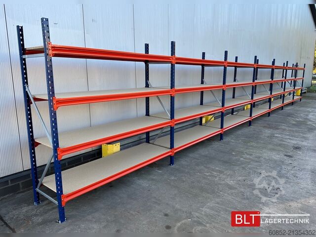 ράφι αποθήκευσης μεγάλης ανοίγματος ca. 57 lfm. Weitspannregale H: 200 cm T: 60 cm , 400 kg Fachlast , 4 Ebenen