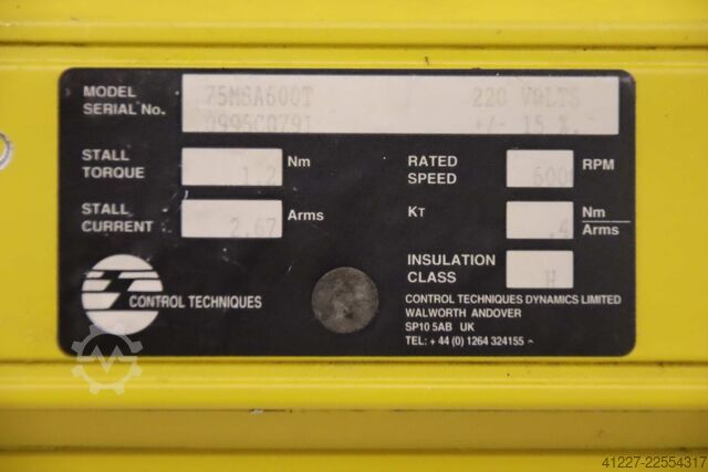 Servomoteur Control Techniques DutymAx MS  75MSA600T