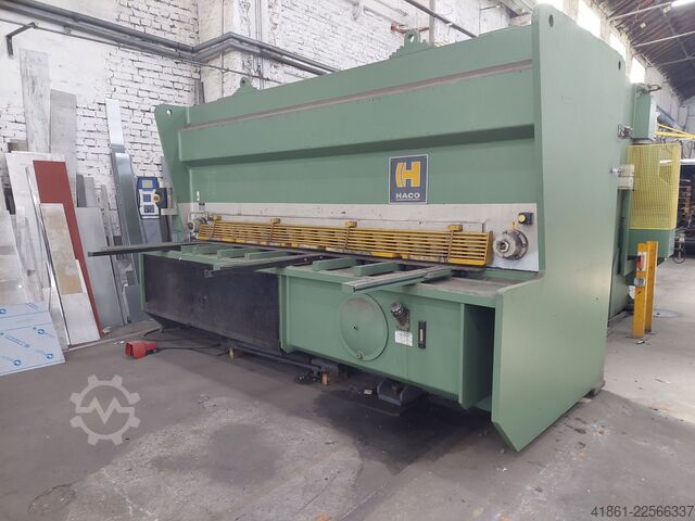 Cisaille guillotine hydraulique HACO HSLX 3016