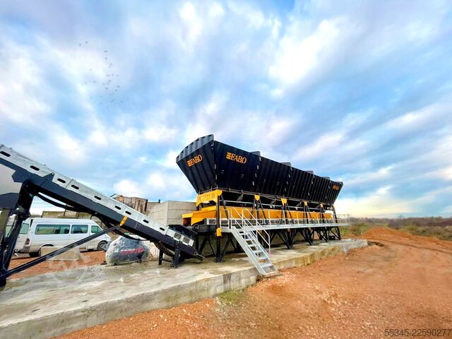 Betonblandingsanlæg / betonværk FABO Concrete Batching Plant 110 M3/H Compact Concrete Batching Plant