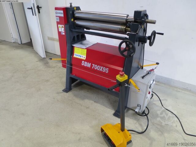Plaatwerk buigmachine - 3 rollen OSTAS SBM 700 x 95