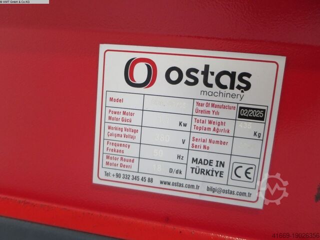 Plaatwerk buigmachine - 3 rollen OSTAS SBM 700 x 95