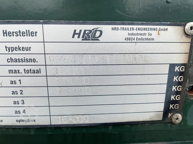 Presenninger, der kan skubbes Hrd NTZ 2-Axle City / Steering / Kooiaap / Liftaxle...