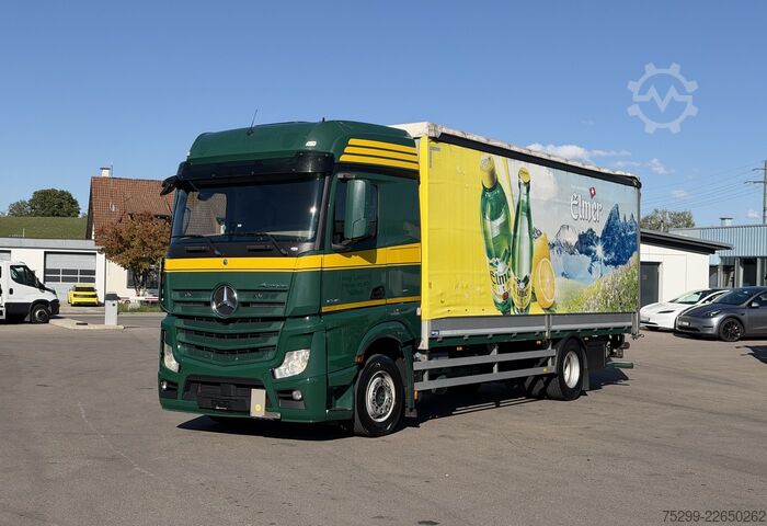 Φορτηγό πλατφόρμα με μουσαμά Mercedes-Benz Actros 1845 4x2 Plane/HB / Swiss-Vehicle