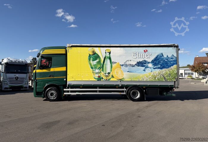 Φορτηγό πλατφόρμα με μουσαμά Mercedes-Benz Actros 1845 4x2 Plane/HB / Swiss-Vehicle