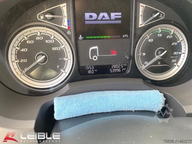 Furgão fechado DAF LF 210 FA*LBW*540tkm*Radlager Schaden
