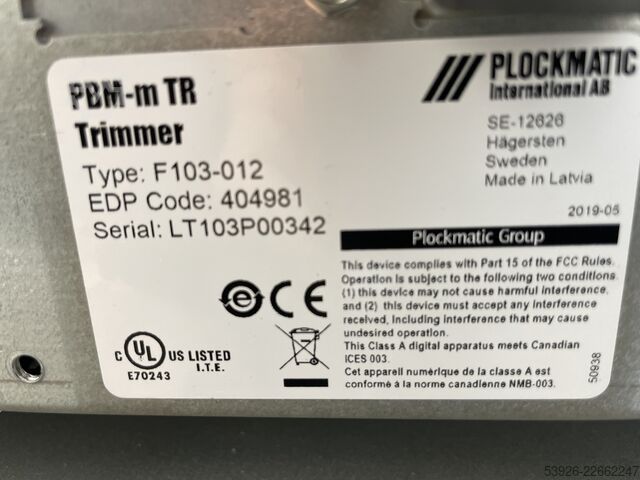 Sistem de finisare a documentelor Plockmatic PBM 350-m