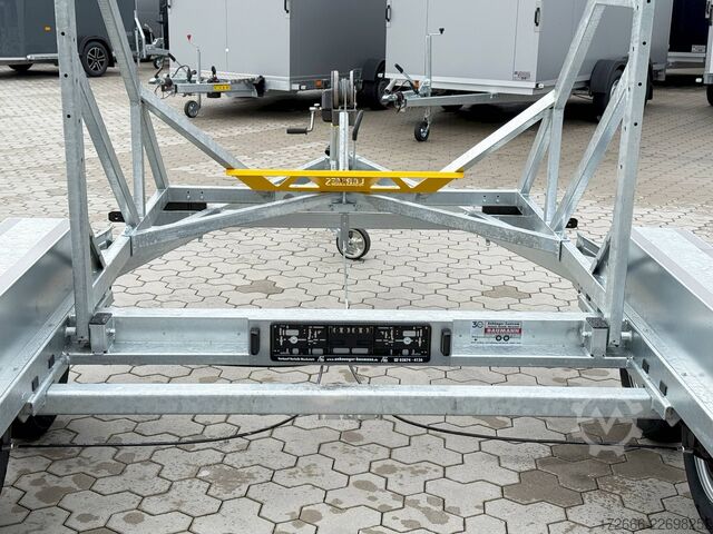 Remolque porta-bobinas de cable Lorries TPB35-4925 | HANDSEILWINDE 280X165CM 3500KG KABELTROMMELANHÄNGER