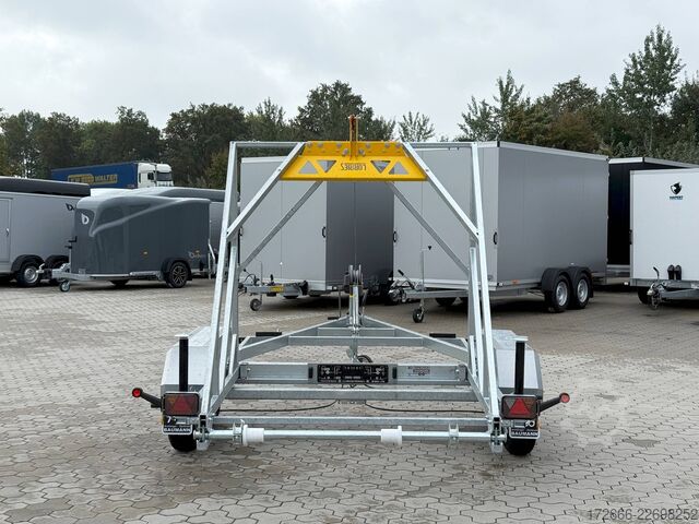 Remolque porta-bobinas de cable Lorries TPB35-4925 | HANDSEILWINDE 280X165CM 3500KG KABELTROMMELANHÄNGER