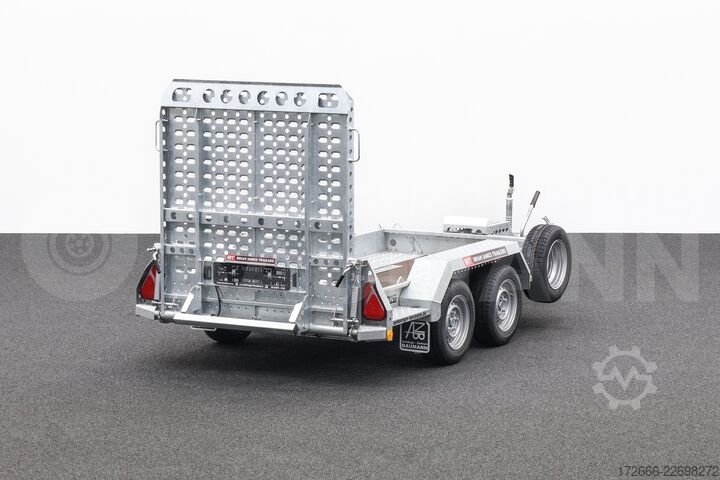 ρυμουλκούμενο βαρέος εξοπλισμού Brian James Trailers DIGGER PLANT 543-2813-27-2-13 | SCHWERLASTRAMPE 280X130CM 2700KG BAUMASCHINENANHÄNGER