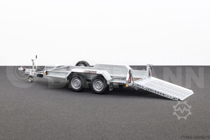 ρυμουλκούμενο βαρέος εξοπλισμού Brian James Trailers DIGGER PLANT 543-2813-27-2-13 | SCHWERLASTRAMPE 280X130CM 2700KG BAUMASCHINENANHÄNGER