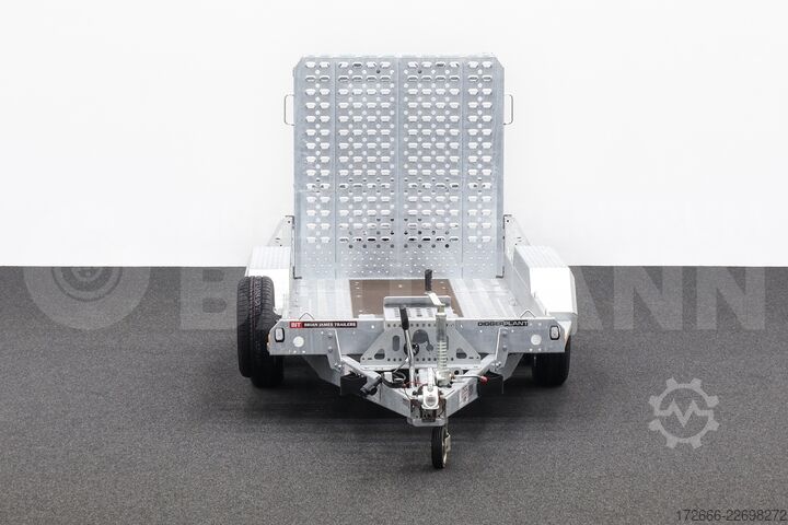 ρυμουλκούμενο βαρέος εξοπλισμού Brian James Trailers DIGGER PLANT 543-2813-27-2-13 | SCHWERLASTRAMPE 280X130CM 2700KG BAUMASCHINENANHÄNGER