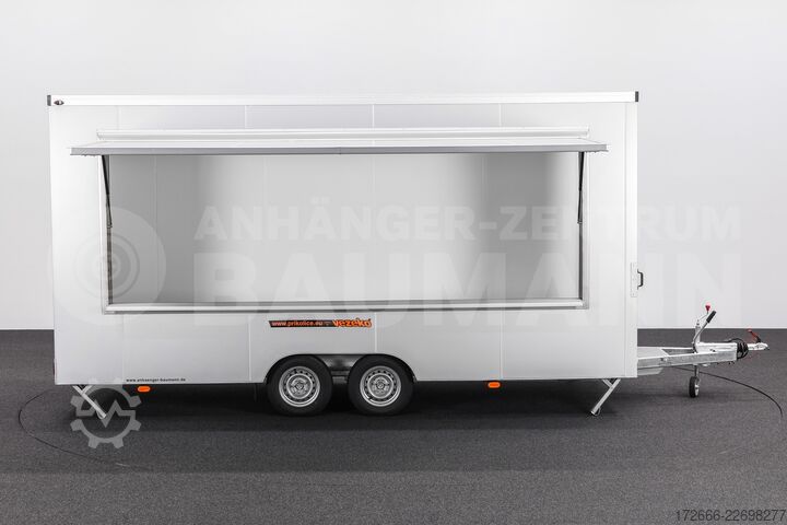 Przyczepa handlowa Vezeko VEA 27.50 PROFI | SILBER 500X200X235CM 2700KG VERKAUFSANHÄNGER