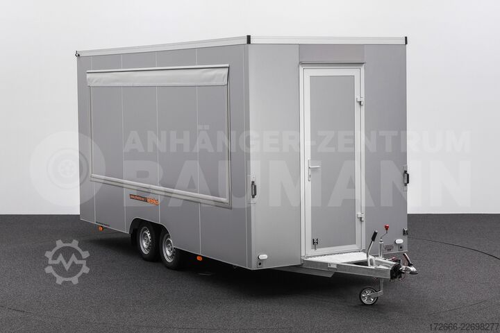 Przyczepa handlowa Vezeko VEA 27.50 PROFI | SILBER 500X200X235CM 2700KG VERKAUFSANHÄNGER