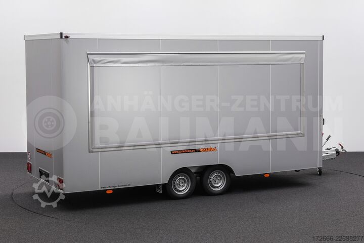 Przyczepa handlowa Vezeko VEA 27.50 PROFI | SILBER 500X200X235CM 2700KG VERKAUFSANHÄNGER