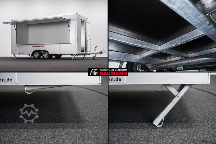 Przyczepa handlowa Vezeko VEA 27.50 PROFI | SILBER 500X200X235CM 2700KG VERKAUFSANHÄNGER