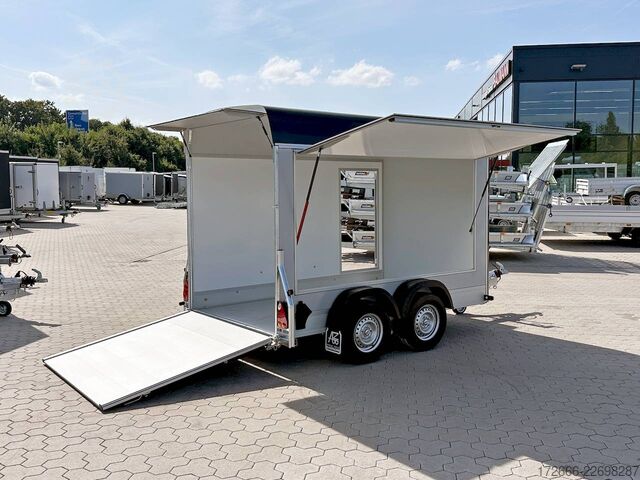 Koffer aanhanger Debon CHEVAL LIBERTE DEBON C500 WABENKERN ROADSTER SCHWARZ +SEITENKLAPPE +SEITENTÜR
