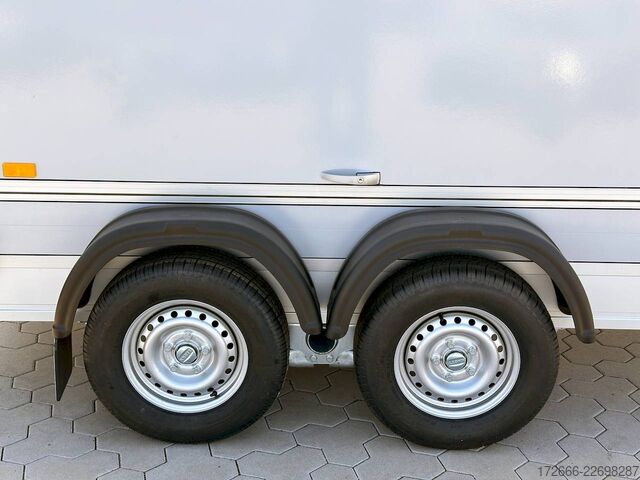 Koffer aanhanger Debon CHEVAL LIBERTE DEBON C500 WABENKERN ROADSTER SCHWARZ +SEITENKLAPPE +SEITENTÜR