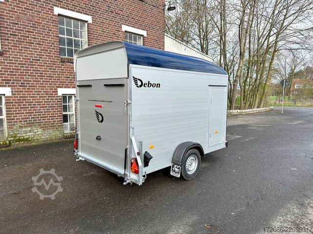 Koffer aanhanger Debon CHEVAL LIBERTE DEBON C400 ALU ROADSTER DUNKELBLAU +SEITENTÜR