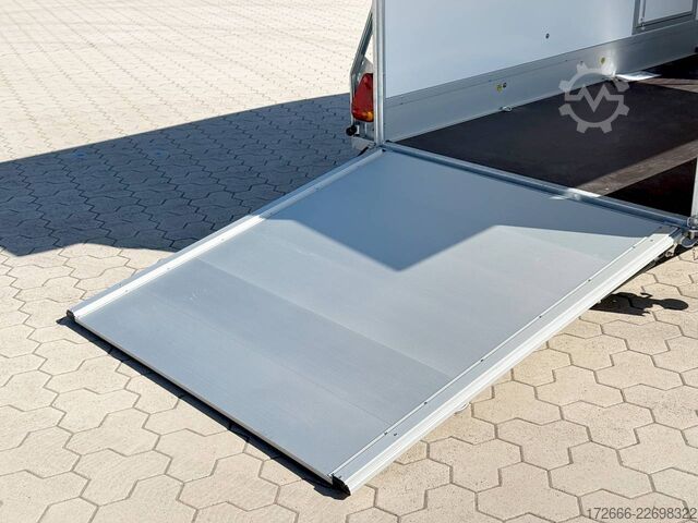 Koffer aanhanger Debon CHEVAL LIBERTE DEBON C300 WABENKERN ROADSTER SCHWARZ +SEITENKLAPPE +SEITENTÜR