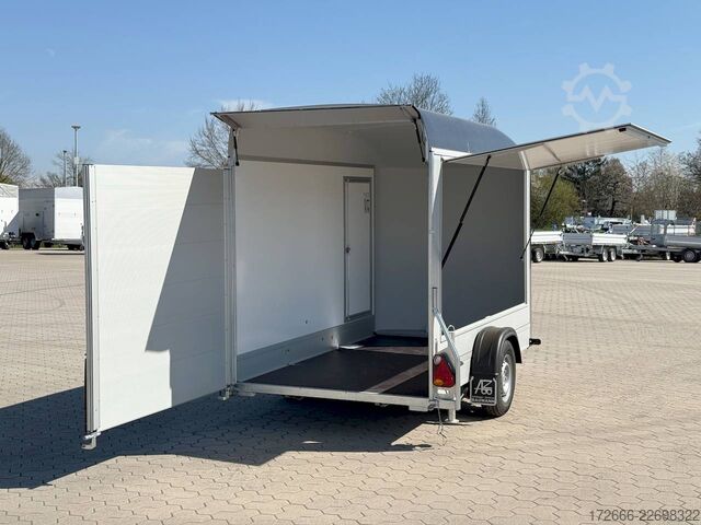 Koffer aanhanger Debon CHEVAL LIBERTE DEBON C300 WABENKERN ROADSTER SCHWARZ +SEITENKLAPPE +SEITENTÜR